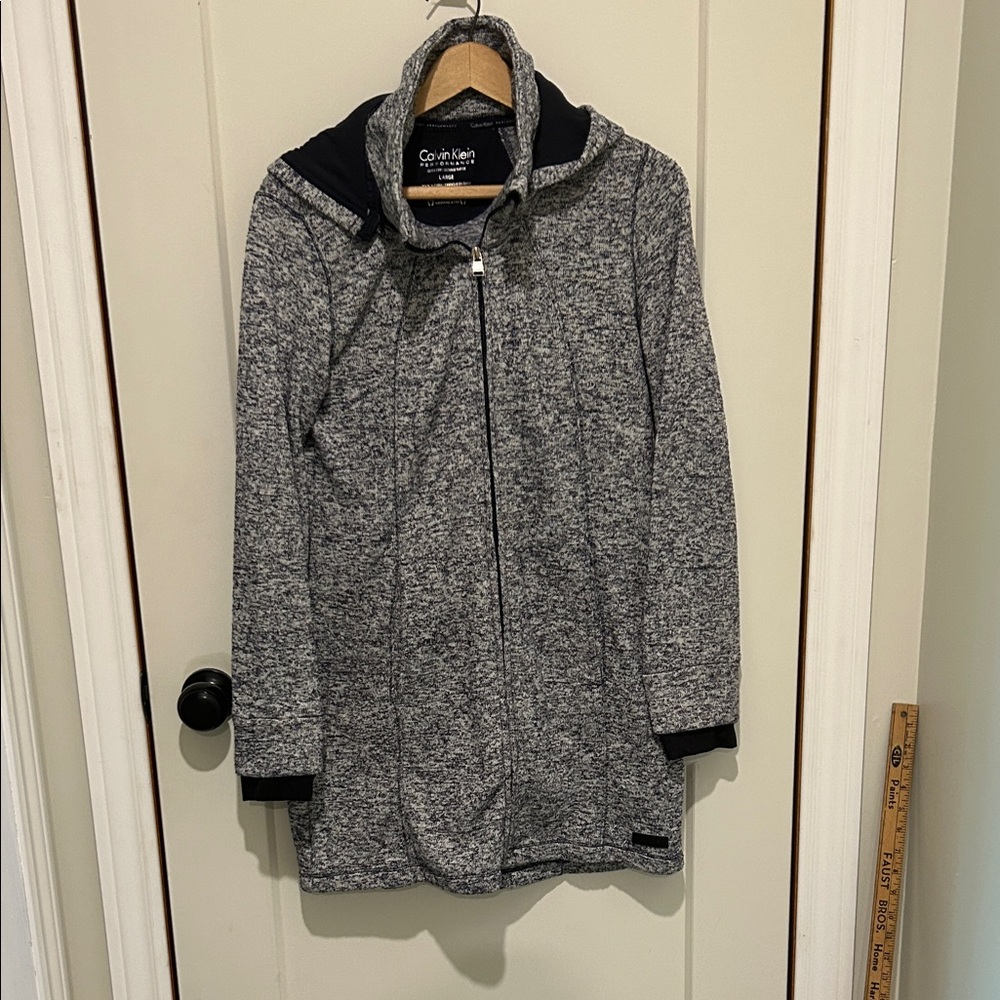Calvin Klein Charcoal Zip-Up Hoodie